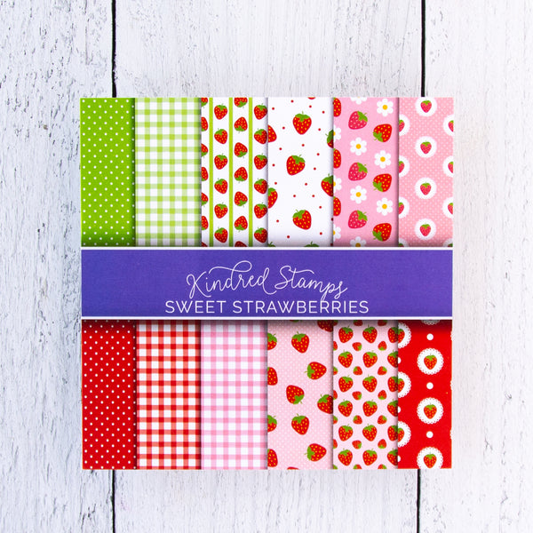 Sweet Strawberries Paper Pack